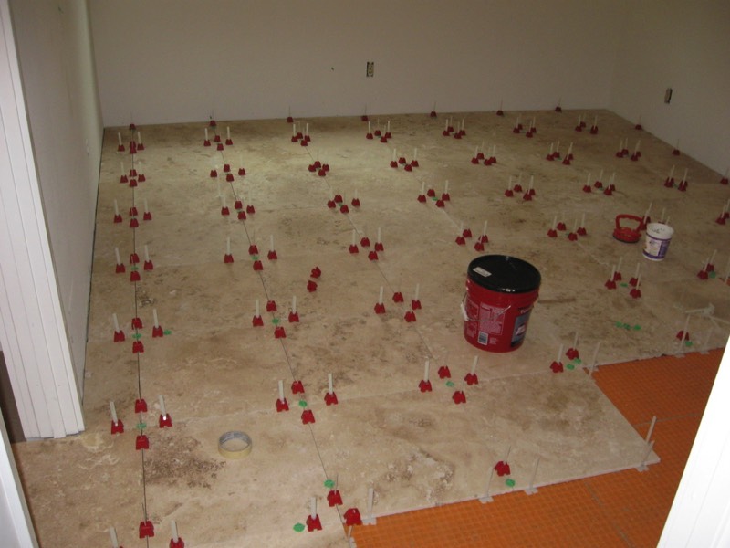 Tuscan SeamClip, Tuscan Seam Clip, Tuscan Leveling System, commercial installation, large format ceramic 24